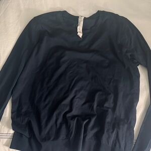 Lululemon Athletica Navy Long Sleeve Top relaxed fit